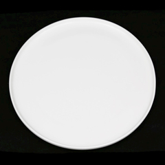 披萨盘子 13.5英寸纯平盘子 浅烤盘 唐山骨瓷 纯白色骨质瓷陶瓷器
