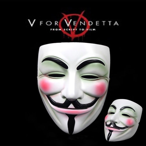 盛泉电影主题面具v字仇杀面具v字队精致树脂工艺品面具