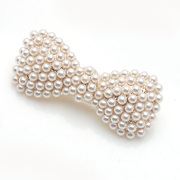 Package mail smiling Korea jewelry Pearl Butterfly first clip hairpin rhinestone clip hair ACC women