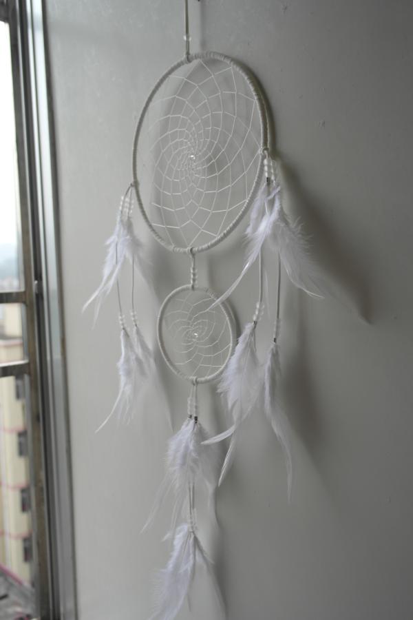 20CM Christmas gifts Pendants White Feather Indiana monternet Implement dream catcher birthdayin the Home accessories , Creative Jewelry , Air Charm category - from Buy2taobao.com to provide professional Taobao agent buy service