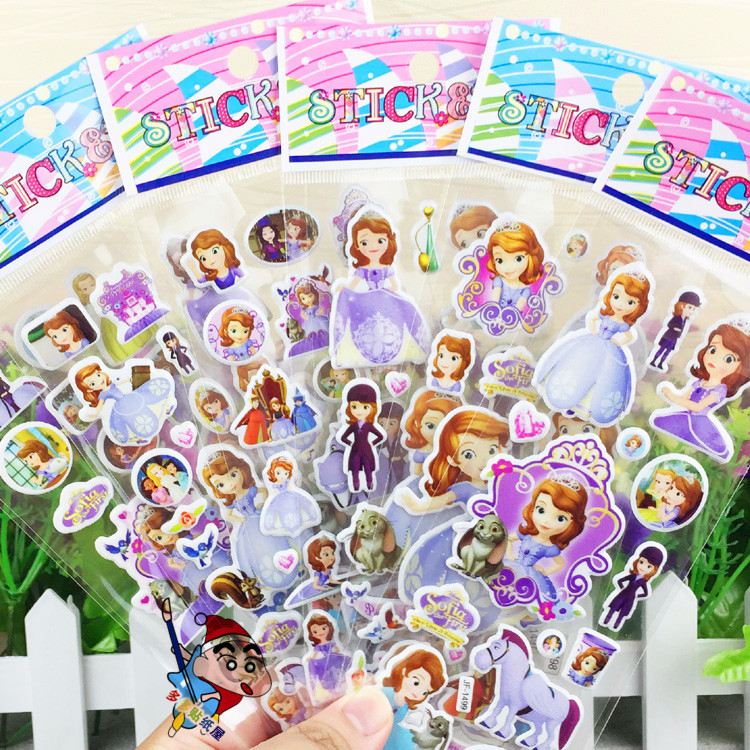 兒童卡通蘇菲亞索菲亞公主泡泡貼紙動漫貼紙貼畫小孩寶寶益智玩具在類目 玩具/童車/益智/積木/模型, 早教/智能玩具, 貼紙中 - 來自Buy2taobao.com提供專業的淘寶代購服務
