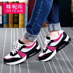 Microphone Ta new round cushioned sneakers Korean woman fall/winter leisure platform sneakers running shoes students Chao