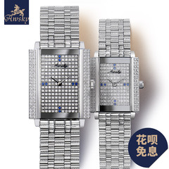 奥威时 正品镶钻情侣表 男女士一对石英腕表 满天星系列品质手表