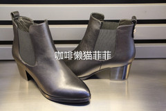 西村名物2015年冬季新品X254S41391专柜正品代购尖头粗跟中跟短靴