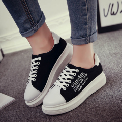 Hero sheep fall 2015 new female shoes with thick soles in the Korean version of flat-bottom shoe lacing sneakers women''''s shoes