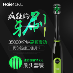 Haier/海尔电动牙刷成人充电震动声波牙刷自动软毛牙刷防水升级款