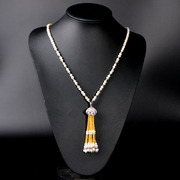 Very long Thai new limited edition handmade Pearl tassels necklace fashion necklace 925 Silver jewelry