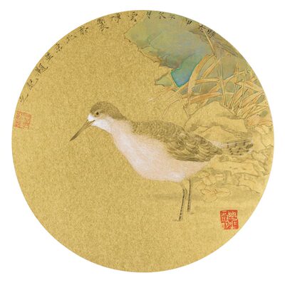 刘云博 《花鸟Ⅱ》 纸本国画 工笔花鸟