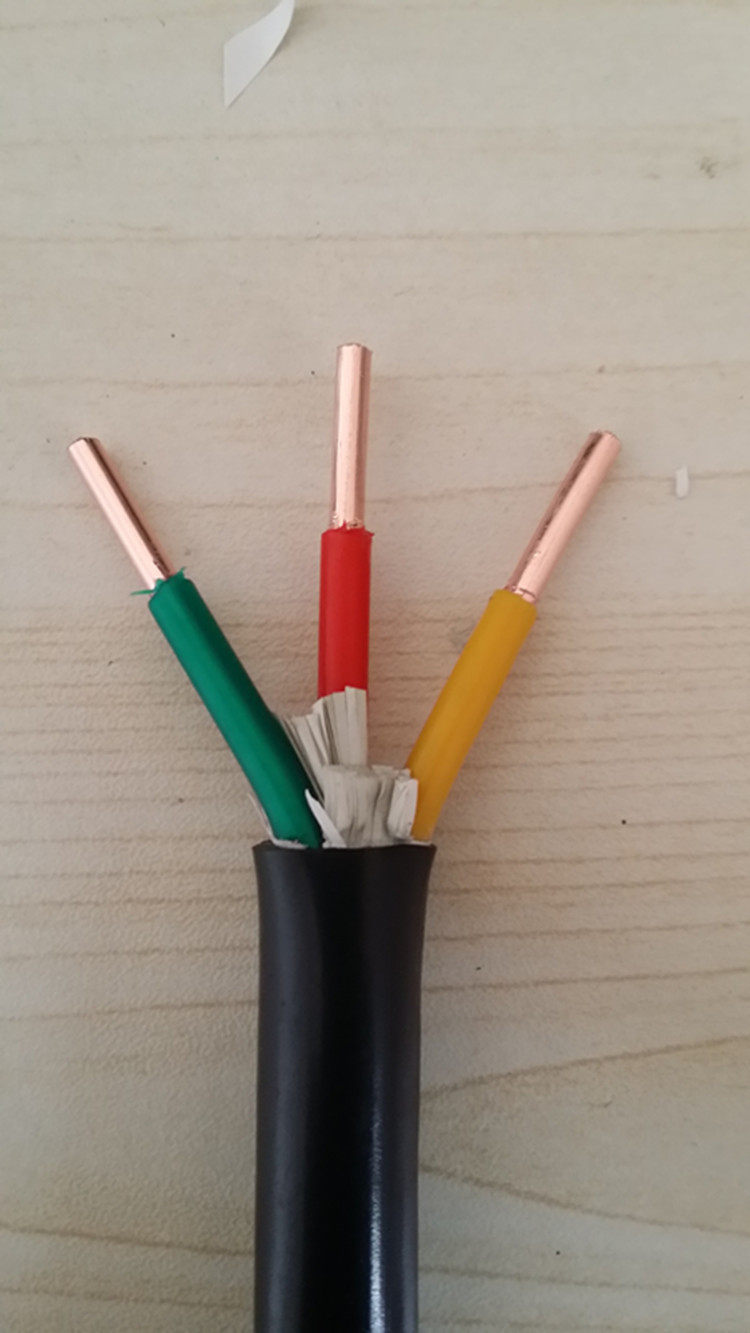 阻燃铜芯纯国标室外电缆保电阻zryjv3x6国标保电阻硬芯6平方3芯