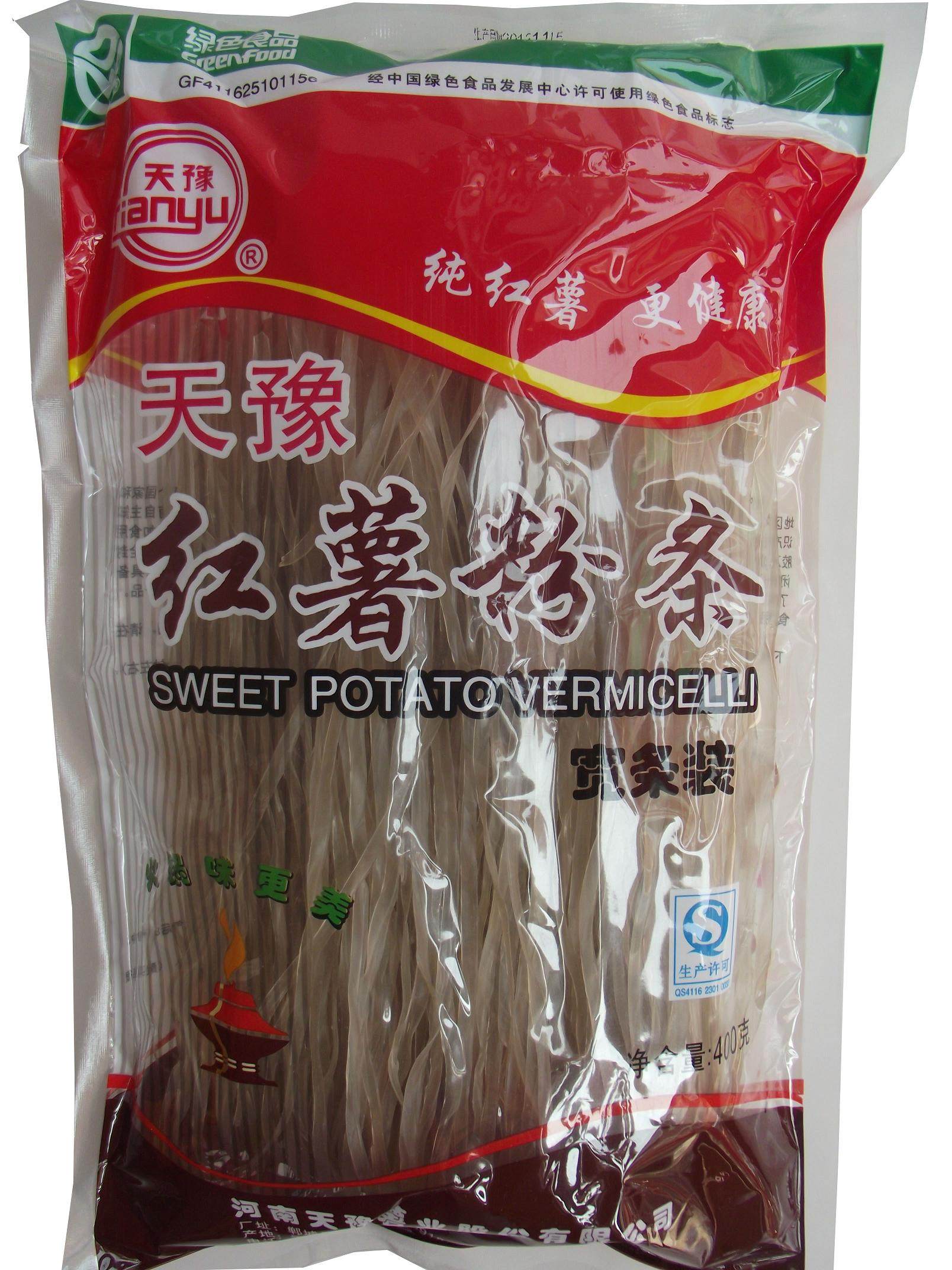 天豫牌红薯粉条400g宽粉袋装红薯粉炖粉条河南特产方便劲道耐煮