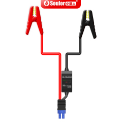 小能人智能电源夹搭打火线检测反接汽车电瓶夹电池连接线应急启动