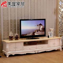 欧式大理石电视柜 实木雕花客厅地柜奢华影视柜组合家具新款E309