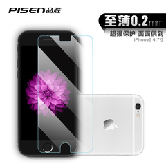 品胜iphone6钢化玻璃膜6弧边超薄防爆5s高清贴膜5苹果6plus钢化膜