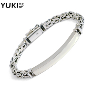 YUKI personality hipster fashion 925 Silver men''s jewelry in Europe and Thai silver bracelet the bracelet gets men''s gifts