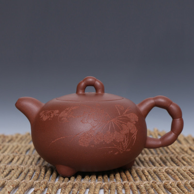 国家工艺美术师张爱娣作品 荷塘收获壶 附证书 保真品