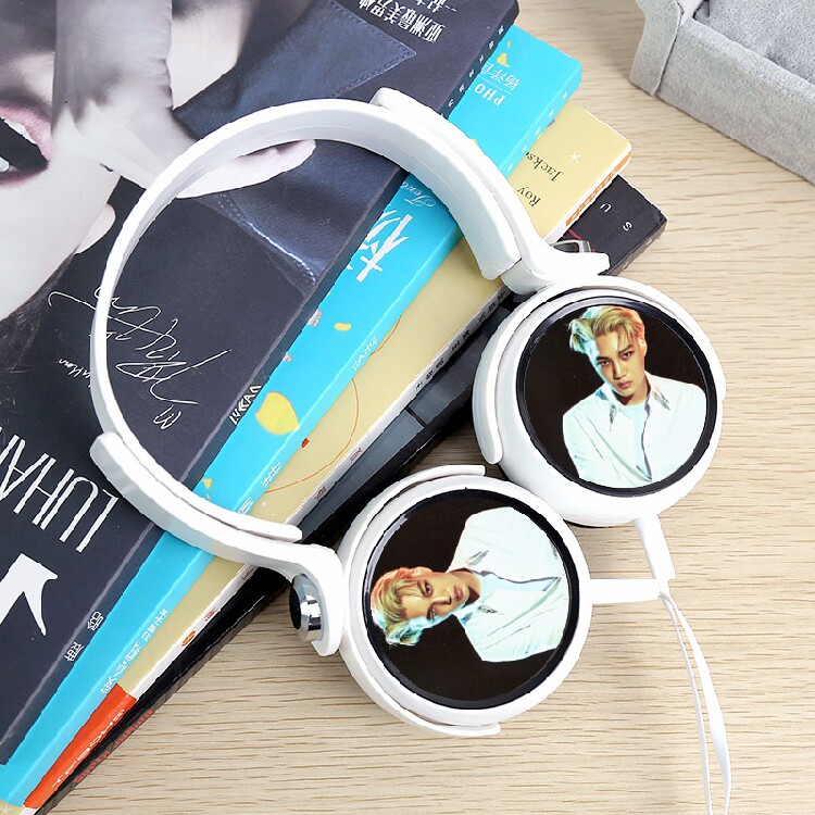 exo耳机_金钟仁exo演唱会场刊扫图c款同款头戴式耳机直插通用周边 xej