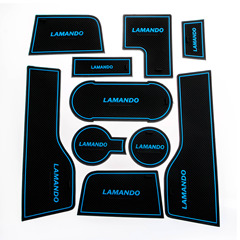 大众凌渡门槽垫凌渡内饰改装专用水杯垫防滑凌度储物盒防尘硅胶垫