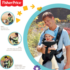 Fisher-Price baby carrier Easy-on费雪多功能婴儿宝宝背带背巾