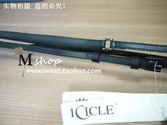 芝禾ICICLE正品代购 软牛皮超细双节腰带皮带 原496