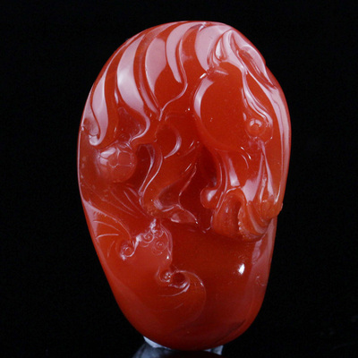 【博雅南红】天然精品南红玛瑙 马上有福挂件27.75克