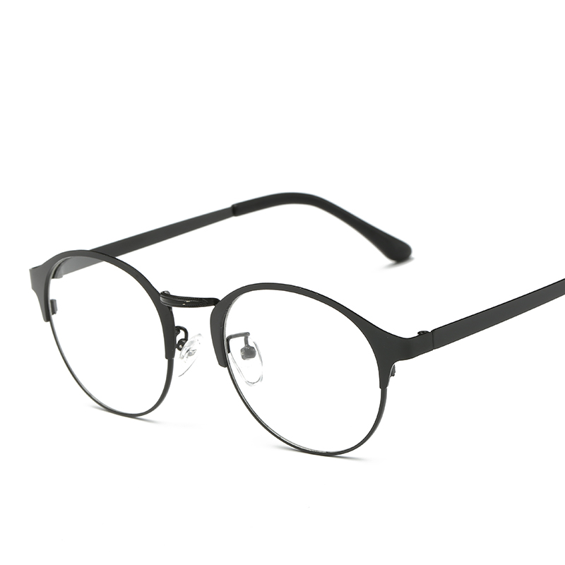 复古超轻近视眼镜框女 全框金属眼镜架 男韩版平光眼镜潮圆形产品展示图4