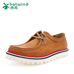 Hot spring spring and autumn new style leather men's casual men's shoes with round head low shoes flat shoes 71W5109