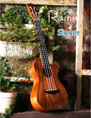 Rainie小雨 马来西亚 C40 T40C 全单相思木 23寸尤克里里 ukulele
