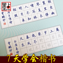 墨点凹槽楷书入门速成字帖学生成人正楷基础练习字帖练字笔练字贴