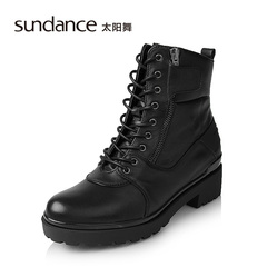 sundance/太阳舞2016冬季新款 方跟舒适骑士靴短靴冬靴 S6563166