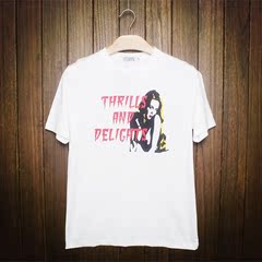 HYSTERIC GLAMOUR 极度兴奋 金发波浪美女 圆领短袖T恤 潮男TEE