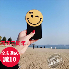 韩国笑脸iphone5/6s/6plus情侣硅胶苹果4.7挂绳手机壳大眼睛防摔