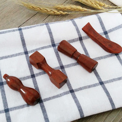 日式和风木质筷子托 筷子架 创意实木筷枕 葫芦小鱼楠木毛笔架