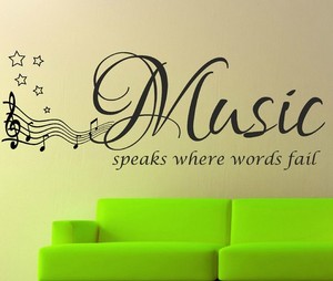五线谱英文音符贴纸音乐教室幼儿园学校琴行琴室布置装饰墙贴纸