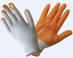 优质尼龙PVC手套劳保手套工作手套浸胶手套耐磨防滑手套