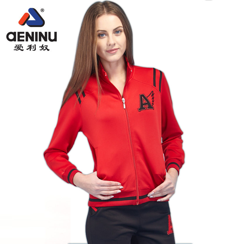 爱利奴新品长袖运动休闲套装女春运动服女春秋女装卫衣运动衣