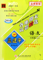 包邮 2016秋 孟建平 各地期末试卷精选 语文 六年级上/6年级上册 人教版 浙江小学各地全真期末统考试卷 期末专项复习卷