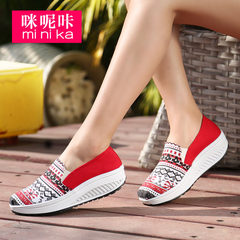 Microphone clicking fall 2015 casual flat-bottom sails breathable shoes girl Korean version of lazy tidal shoes feet shoes