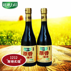 科沁万佳原香酱油500ml *2 零添加180天酿造非转基因东北黄豆酱油