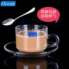 原装进口 Ocean无铅玻璃带把咖啡杯 奶茶杯花茶杯品茶杯 200ML