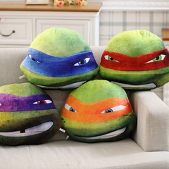 绿色海龟毛绒玩具 抱枕靠垫忍者神龟靠枕午睡枕乌龟公仔生日礼物