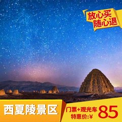 【随心退】宁夏旅游景点 银川西夏王陵景区门票 观光车特惠套票