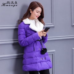 女装冬装2016新款棉衣中长款加厚显瘦羽绒棉服女韩版学生长袖外套