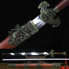 龙凤镇宅龙泉宝剑一体不锈钢硬剑收藏送礼长剑装饰摆设重剑未开刃