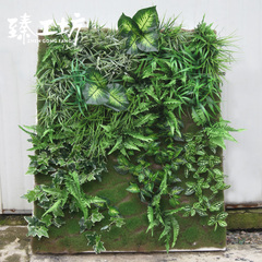 加密仿真植物墙人工草皮背景墙绿植墙立体假绿化草坪阳台装饰壁挂