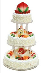 多层生日蛋糕成都婚礼开业聚会公司活动祝寿水果蛋糕同城免费配送