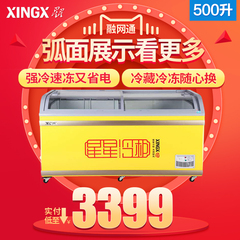 XINGX/星星 SD/SC-500BY卧式展示柜单温冷藏冷冻转换商用冰柜