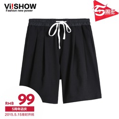 Viishow2015 summer dress new shorts men's plus size tie-back movement in Europe and America five pants shorts leisure boom