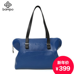 Banpo simple and fashionable colour matching accessories handbags leather cowhide commuter baodan shoulder bag clearance