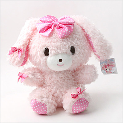 韩国代购进口sanriobonbonribbon粉色兔子公仔兔兔毛绒玩