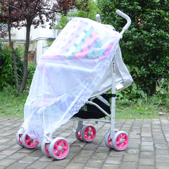 婴儿车伞车推车加大透明加密孔透气专用蚊帐通用全罩式夏季特价